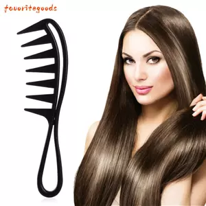 FAVORITEGOODS Lược Răng Rộng Lược Nhựa Cá Mập Làm Đẹp Chống Tĩnh Điện Làm Tóc