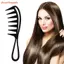 FAVORITEGOODS Lược Răng Rộng Lược Nhựa Cá Mập Làm Đẹp Chống Tĩnh Điện Làm Tóc