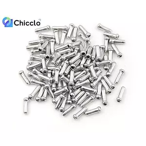 100 Chiếc Bạc Nhôm Phanh Xe Đạp Sang Số Cáp Bên Trong Đầu Dây Đầu Mũ Uốn Đẹp