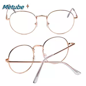 Kính mắt METUBE Khung kim loại thời trang Chăm sóc thị lực Kính mắt cầm tay