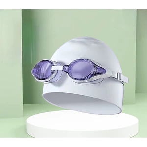 Kính bơi dành cho người lớn Khung nhỏ Ống kính mạ điện Clear View Chống sương mù Silicone Gear Mũ bơi cho mùa hè