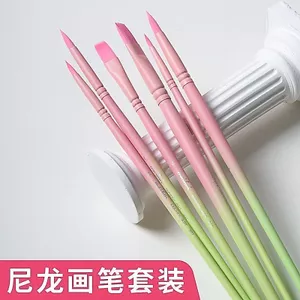 Maihu Kỹ Thuật Số Dầu Bộ Nylon Len Chuyên Nghiệp Màu Nước Bút Nghệ Thuật Sinh Viên Tranh Chuyên Dụng Đầu Tròn 0602