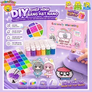 Bộ hạt xếp dạng chai – rèn luyện khả năng sáng tạo đồ chơi DIY đang hot không cần phân loại màu