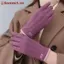 ZK Nữ Mùa Đông Ấm Áp Sang Trọng Da Lộn Cảm Ứng Găng Tay Lái Xe Ngoài Trời Đi Xe Đạp Găng Tay VN