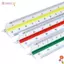 Cân hình tam giác BEABOUT, Cân tỷ lệ kim loại / nhựa 10 / 15 / 30cm, Công cụ đo lường soạn thảo chính xác 1: 20-1: 500 Kỹ sư thước đo thước mét