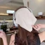 Nữ Thêu Chữ Bandana Mũ Hai Tông Màu Cong Vành Thắt Lưng Chống Nắng