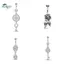 Springevenstar Phong Cách Bướm Hoa Rốn Trang Sức Hoa Hồng Thiết Kế Chìa Khóa Cho Bụng Xuyên Springevenstar