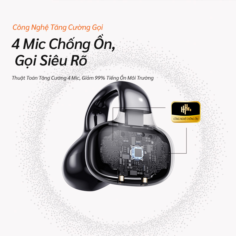 Bluetooth 5.4 Giảm Tiếng Ồn Tai Nghe Không Dây Trong Tai Thoải Mái Âm Thanh Stereo Độ Phân Giải Cao Gọi Tương Tự Tất Cả Điện Thoại Android iOS