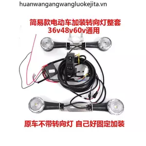 Thương Hiệu Mới Lắp Đặt Sửa Đổi Phụ Kiện Tín Hiệu 48v36 Ánh Sáng Mạnh Hướng Trước Xoay Pin Nhỏ Động Cơ Xe Màu Trắng