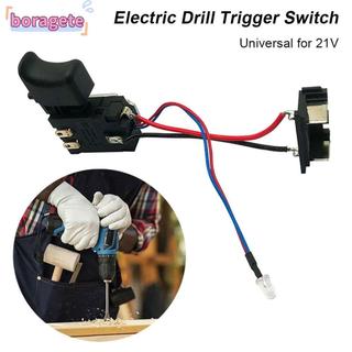 BORAGETE 1 Cái Công Tắc Điều Khiển Máy Khoan Điện, Công Tắc Kích Hoạt Nhựa Đa Năng, Điều Khiển Tốc Độ Bền 21V Nút Nhấn Chống Bụi Máy Khoan Không Dây