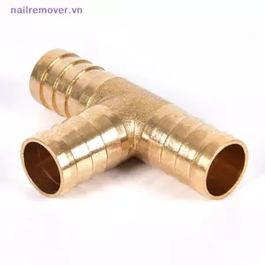 1 cái 6 ~ 16mm Đồng thau T Piece 3 chiều Đầu nối ống nhiên liệu ép khí dầu khí MỚI