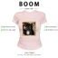 BOOM Áo Baby Tee Nữ Cotton Ôm Body-Áo Thun Ngắn Tay Y2K In Hình PhongCách Mùa Hè, Cổ Tròn Hàng Đầucách hàn quốc phong130