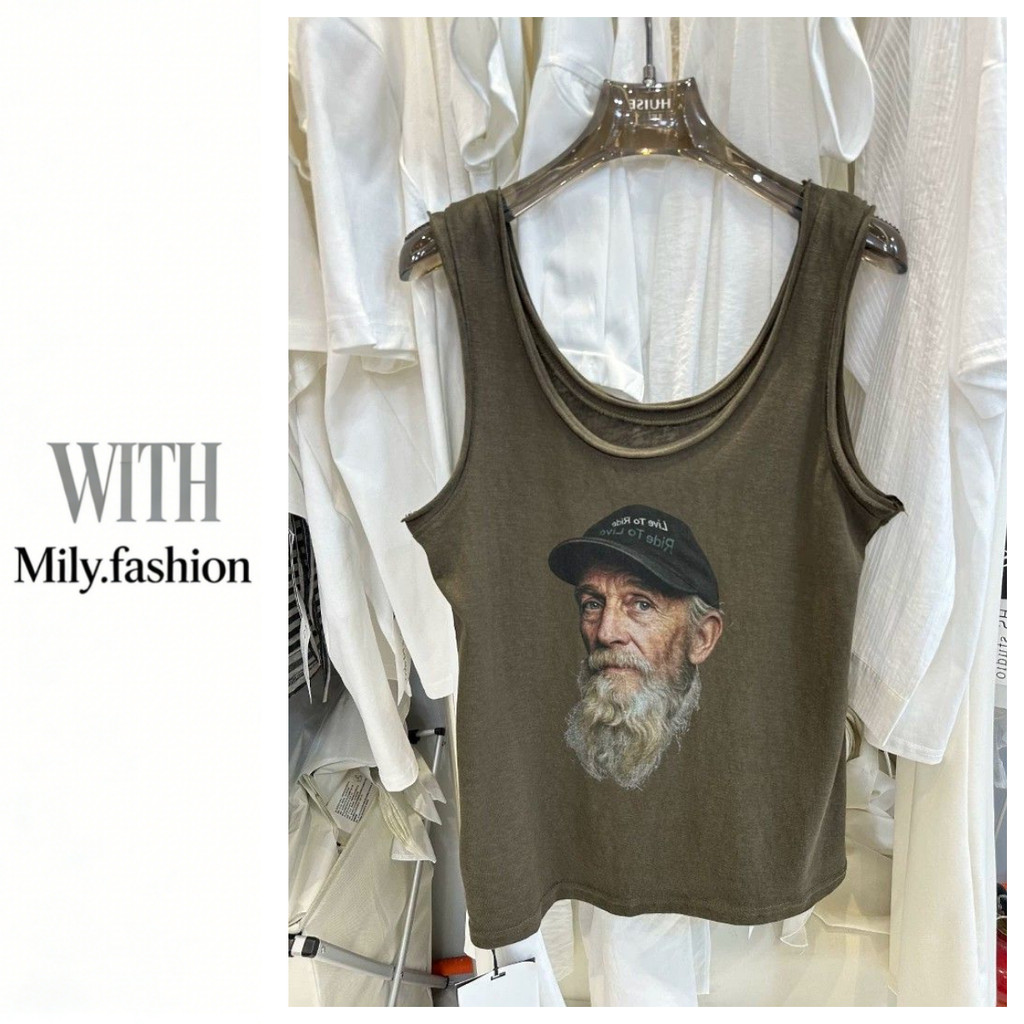 Milyfashion Nhân Vật In Hình Thường Ngày Phù Hợp Với dáng Rộng Ôm Hơn Nhìn Lười Sling Top Y2K VZBM