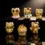 KT Hello Kitty Cát Vàng Vòng Tay Đính Hạt Vòng Tay Chuyển Hạt Hoạt Hình Dễ Thương DIY Phụ Kiện Phụ Kiện