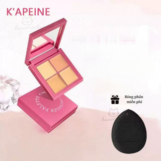 K 'APEINE, bảng che khuyết điểm 4 màu | Bảo hiểm hoàn hảo, mịn màng tự nhiên, chống nước lâu trôi.