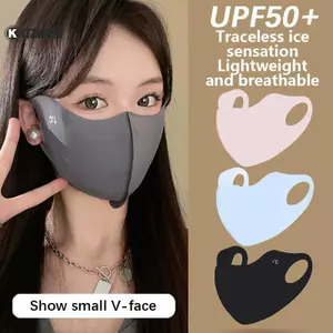 KUZHEN UPF50 + Chống tia cực tím Mặt nạ axit Hyaluronic có thể giặt được Chạy bộ ngoài trời Đi xe đạp Thể thao Mặt nạ chống nắng HOT