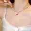 XUAN Mới Bohemia Người Yêu Hàn Quốc Nhiều Màu Sắc Hoa Trái Tim Mặt Dây Chuyền Choker Nhựa Nhiều Màu Gạo Đính Hạt Nelace Cho Nữ Bé Gái Quà Tặng VN