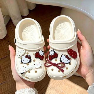 Dép sục cho bé gái mùa hè - Quai hậu chống trượt trang trí nơ dễ thương đi trong nhà ngoài trời