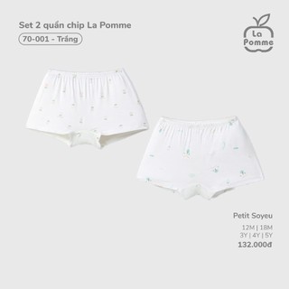 La Pomme SS26.T6.1 Set quần chip cho bé trai, bé gái chất liệu mềm mịn