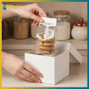 BVY 50 Túi Tart Bơ Tự Dán Lý Tưởng Cho Hàng Nướng Và Ủng Hộ Tiệc.