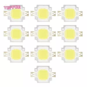 Nguồn sáng COB YOFFOR 10 CÁI, Chip LED tích hợp 12V 10W