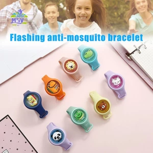 Vòng tay hình đồng hồ đuổi muỗi Touch Flash Vòng tay chống muỗi bền cho trẻ em