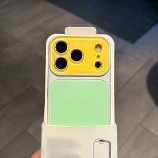 Dopamine Màu Sắc Tương Phản Cửa Sổ Mở Rộng Thứ Hai Điện Thoại Di Động Cho iPhone17 16 15 14 Pro Max Chống Sốc Bảo Vệ Camera Ốp Lưng Cứng Chống Rơi
