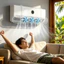Đồng phục luồng không khí AC lệch hướng với quạt Hướng dẫn tuần hoàn không khí trong phòng