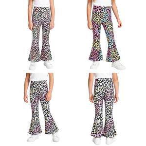 Nyeemya Trẻ Em Bé Gái Da Báo In Hình Quần Legging Đáy Chuông Quần Yoga Eo Cao Tập Thể Dục Thể Thao Thường Ngày Cuộc Sống Hàng Ngày