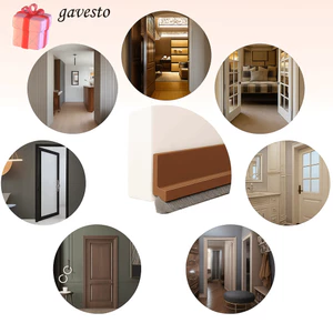 Nút chặn dự thảo cửa GAVESTO, Con dấu cửa bàn chải PVC 100cm, Thiết kế bàn chải chống côn trùng cách âm chuyên nghiệp Quét cửa phòng ngủ