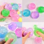 < Pluscloth > 4 Đồ chơi giảm căng thẳng trong suốt Bột lấp lánh Bánh bao Bóp Fidget Đồ chơi cầm tay bột tăng chậm cho trẻ em và người lớn Đồ chơi thư giãn tay