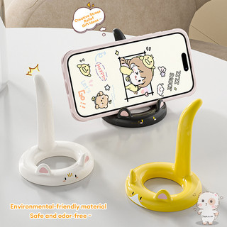 【Chamvn】Giá đỡ điện thoại hình mèo hoạt hình 3D có thể điều chỉnh góc nhìn giá đỡ sáng tạo cho văn phòng và nhà để bàn