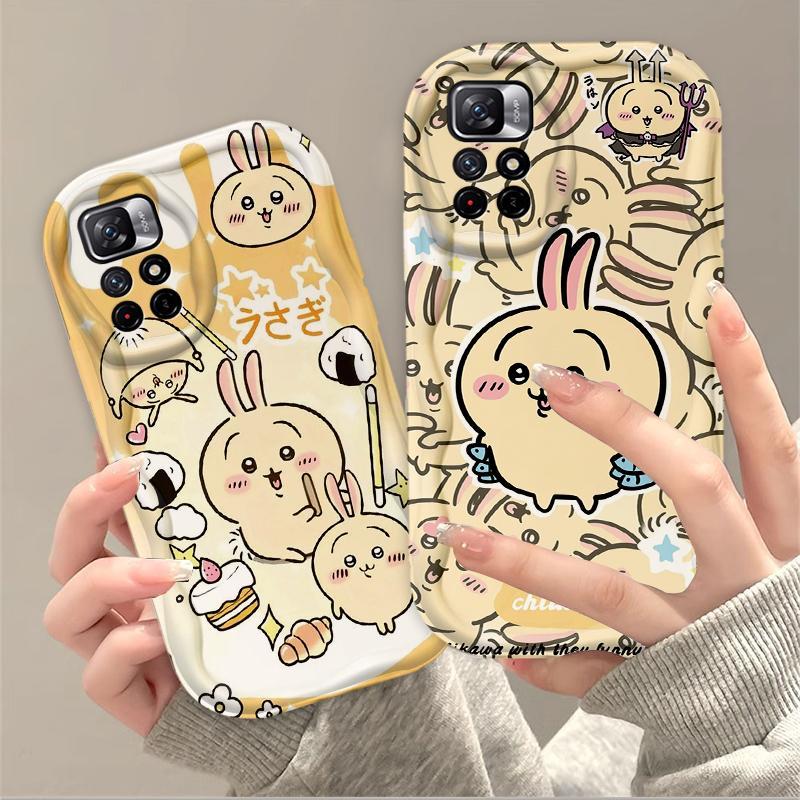 Thích hợp cho Redmi 10 Note 11 11S 12 Pro 4G 3D Phụ kiện TPU mềm Phim hoạt hình Chii Kawa Usagi Vỏ điện thoại chống sốc