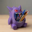 Giao hàng trong ngày Hình dạng Gengar Hộp đựng bút miệng lớn Pokémon Sáng tạo Máy tính để bàn Văn phòng phẩm Tổ chức lưu trữ