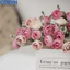 <cosyh>Artificial Camellia Bouquet 30 Centimeters Length with Foliage for Wedding Decor