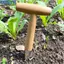 <cosyh>Garden Hole Digger with Wooden Handle for Planting Transplanting Fertilizing Use