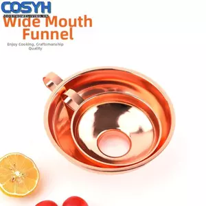 <cosyh>Oil Leakage Funnel Easy To Clean Food-grade Stainless Steel Stackable Design