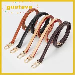 Thắt lưng túi xách GUSTAVA, Dây đeo túi da có thể điều chỉnh, Dây đeo vai mỏng thay thế màu trơn