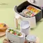 TRTR 10 Cái Có Thể Tái Sử Dụng Tròn Nhôm Lá Thiếc Cốc Bánh Pudding Khuôn Chiên Không Khí Hộp Thiếc Khay Nướng Bánh Nhỏ Dụng Cụ Làm Bánh Ngọt VN