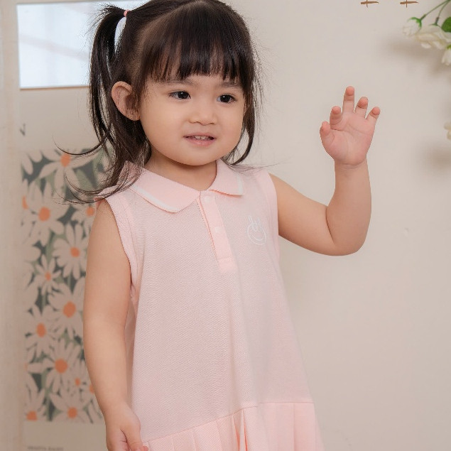 VÁY POLO VẢI THÔNG HƠI DA CÁ SẤU [ SIÊU MỀM, MÁT, MỊN  VÀ THẤM HÚT TỐT] SZ CHO BÉ TỪ 9/12M - 4Y (HVL01)