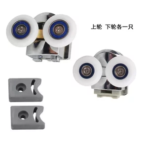 Phòng Tắm Ròng Rọc Phòng Tắm Kính Cửa Trượt Bánh Xe Xả Phòng Tắm Cửa Bánh Xe Phụ Kiện Cửa Trượt Đồng Treo Bánh Xe Xoay