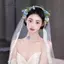 AqToCna Thời Trang Hoa Trắng Lá Hairgrips Dành Cho Nữ Cô Dâu Cưới Phụ Kiện Tóc Handmade Mũ Đội Đầu AqToCna