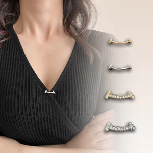 Thiết kế nụ cười thích hợp trâm cài đơn giản cổ áo mùa hè pin cố định