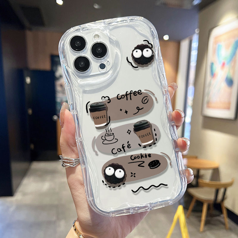 Ốp Lưng Samsung Galaxy A07 A06 A05 A04 A17 A16 A15 A14 A13 A25 A23 A22 A35 A33 A32 A31 A56 A55 A52 A51 A50 Kem Vồng Cong Edge Motif Bóng Than NYK115