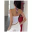 Milyfashion Khâu Sling Mùa Hè Phong Cách Mới Slim-fit Ôm Hơn Nhìn Ngắn Top Ngôi Sao Sọc In Chữ AEF0