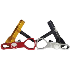 Tay Cầm Xe Đạp Gấp Nhôm CNC Đen Đỏ Bạc Vàng Tương Thích 22.2mm