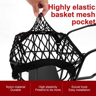 Lưới chở hàng có thể điều chỉnh cho xe máy Lưới Bungee chở hàng bằng vải Polyester đàn hồi cao với 4 móc dày Dễ dàng lắp đặt hdjvn