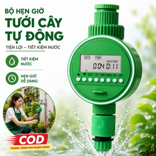Bộ Hẹn Giờ Tưới Nước Tự Động Van Tưới Thông Minh Cho Cây Cảnh Vườn