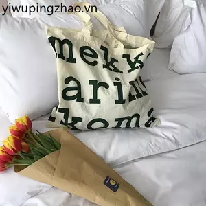Phần Lan Niche Thương Hiệu Quá Khổ Chữ Đeo Vai Túi Vải Dung Tích Lớn Túi Mua Sắm Du Lịch Mẹ Túi Có Thể Gập Lại