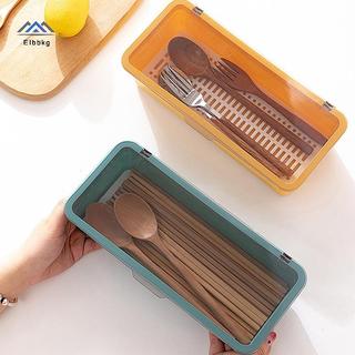 ELBBKG Dao Kéo Khay Bảo Quản Bộ Đồ Ăn Tổ Chức Thìa Nĩa Hộp Bảo Quản Nhựa Hộp Đựng Dao Kéo Ra Có Nắp Và Drainer Mới